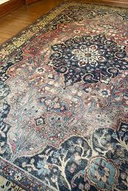 antique serapi hand knotted wool area rug