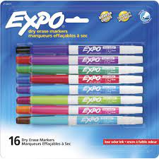 low odor dry erase fine tip markers