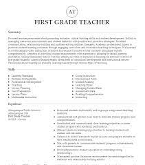 first grade teacher resume exles