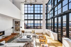nyc apartment with floor to ceiling windows