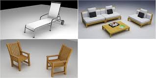 outdoor furniture 3d model free