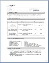 Resume Samples for entry level profiles freshers graduates new Template net