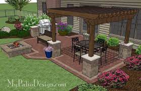 Design With Pergola And Fire Pit