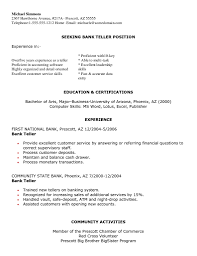 Bank Teller Resume No Experience   Free Resume Example And Writing    