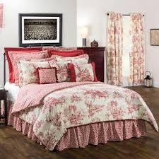Red Bouvier Toile Comforter Sets And