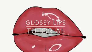 glossy lips tutorial on adobe draw