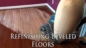 sanding beveled floors you