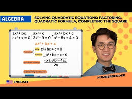 Algebra Solving Quadratic Equations