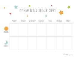 Sleep Sticker Chart For Kids Housemixblog Com Toddler