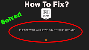 I tried to delete all epic games related launchers, didn't work. How To Fix Epic Games Launcher Please Wait While We Start Your Update Error Youtube