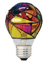 Ge Stained Glass Light Bulb 25 Watt