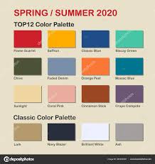 spring summer 2020 trendy color palette