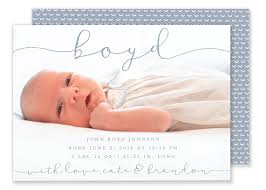 Boyd Horizontal Birth Announcement Gilm Press