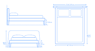 Bed Frames Dimensions Drawings Dimensions Guide