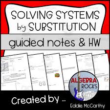 Solving Systems By Substitution Guided
