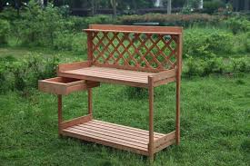 Outdoor Garden Wood Potting Bench