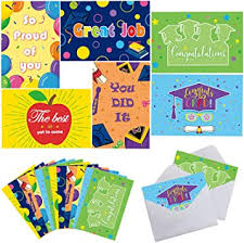 4.7 out of 5 stars. Amazon Com 30 Pcs Congratulations Grad Cards With Envelopes For Preschool Kids Graduation Cards Assorted Kindergarten Grad Gift Card 4 X 6 Office Products