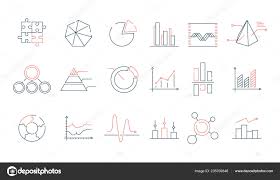Graphs Statistics Icon Financial Business Charts Office