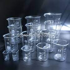 1set lab borosilicate glass beaker