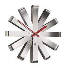 Umbra Ribbon Wall Clock Steel
