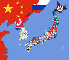 North chungcheong, south chungcheong, gangwon, gyeonggi, north gyeongsang. Provinces Of Japan And South Korea With Flag Mapporn