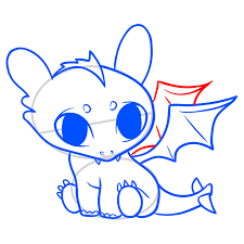 learn how to draw a cute dragon step by