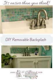 Removable Tile Backsplash For Bathroom