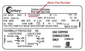 Pump Motor Replacement Parts Reference Guide