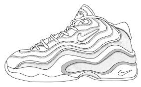 This coloring page make the perfect gift for any sneakerhead, and could also be a great Nike Coloring Pages Coloring Home
