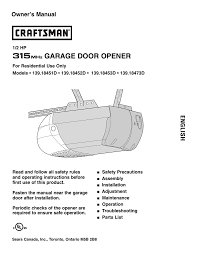 craftsman 139 18453d owner s manual