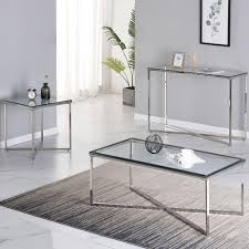 End Table Clear Glass Furniture With