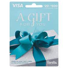 visa gift card vanilla 20 500 1 ea