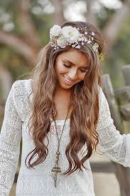 This is one that can fall into the category of wedding hairstyles for medium … 20 Boho Chic Wedding Hairstyles For Your Big Day Emmalovesweddings Boho Wedding Hair Bohemian Wedding Hair Flower Crown Hairstyle