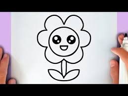 how to draw a cute flower you