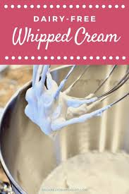 dairy free whipped cream recipe