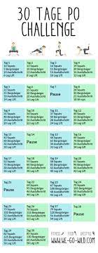 Beispiel workout für dieses programm 30 Tage Po Challenge Der Kostenlose Trainingsplan