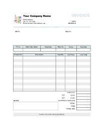 Free Small Business Invoice Template Small Business Forms