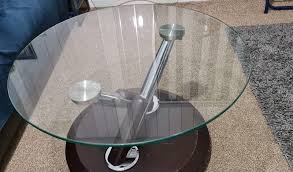 Extendable Round Glass Coffee Table