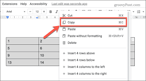 how to merge tables in google docs