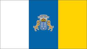 the tricolor flag of the canary islands