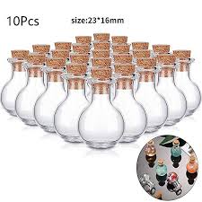 10pcs Mini Glass Bottles Clear Drifting