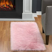 joyfeel soft fluffy pink rugs for s