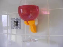 Bath Shower Hot Tub Wine Glass Holder
