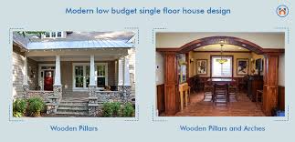 low budget single floor house design