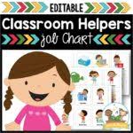 Classroom Helpers Chart In Preschool