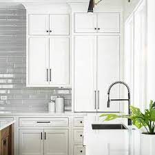 White Glass Kitchen Backsplash Tiles