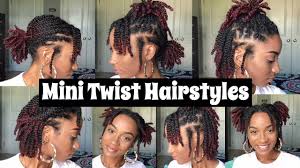 Twist braided hairstyles for black women. 7 Quick And Easy Styles You Can Do With Your Mini Twists