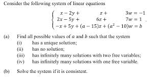 Linear Equations X