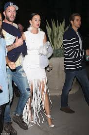 Katy Perry Wears Long White Dress For Beyonces La Concert