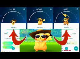 Pikachu evolves further, which requires 50 to evolve into raichu. Pokemon Go Summer Style Pichu Hatch Pikachu Catch Raichu Evolution Youtube